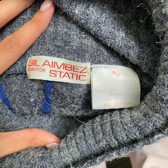 Vintage Gil Aimbez for Static Chunky Knit Turtleneck - M - Picture 3 of 3